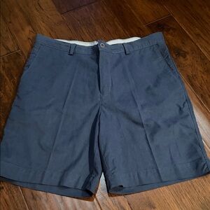 Tommy Bahama Slate Blue Flat-Front Chino Shorts